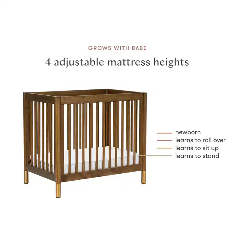 Mini-lit de bébé convertible 4-en-1