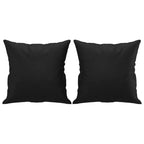 Canapé 2 places Noir 75 % polychlorure de vinyle, 20 % polyester, 5 % coton