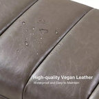 Banc moderne touffeté capitonné en cuir végétalienDesign de vie artistique