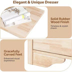 Commode en bois massif 55 W à 8 tiroirs, commode non finie pour bricolage couleur
