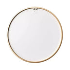 Miroir d'appoint rond encadré en métal noir 20