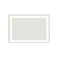 HomeRoots 24 Clear Lighted Frameless Bathroom Vanity Mirror