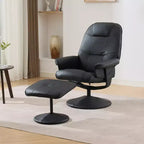 GDFStudio Hegseth Faux Leather Upholstered Massage Recliner Chair with Ottoman
