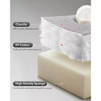 Fauteuil inclinable à bascule, fauteuil à bascule pivotant à 360° pour salon, fauteuil de nurserie rembourré en tissu avec poches latérales pour petits espaces