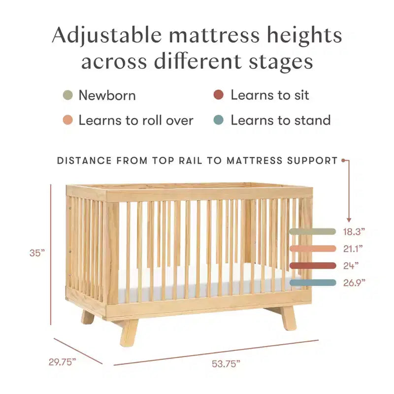 Lit de bébé convertible 3-en-1 avec kit de conversion en lit d'enfant