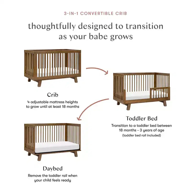Lit de bébé convertible 3-en-1 avec kit de conversion en lit d'enfant
