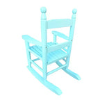 Fauteuil à bascule pour enfants, conception robuste en bois dur avec dossier à lattes, sûr et confortable, facile à assembler