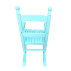 Fauteuil à bascule pour enfants, conception robuste en bois dur avec dossier à lattes, sûr et confortable, facile à assembler