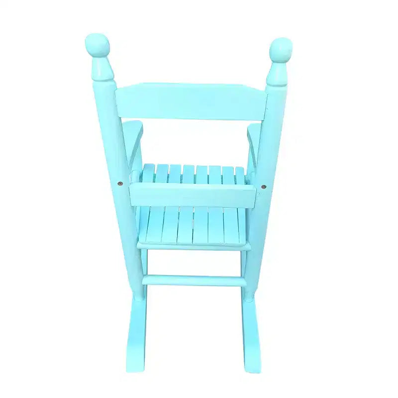 Fauteuil à bascule pour enfants, conception robuste en bois dur avec dossier à lattes, sûr et confortable, facile à assembler