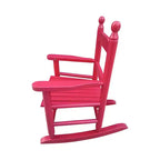 Fauteuil à bascule pour enfants, conception robuste en bois dur avec dossier à lattes, sûr et confortable, facile à assembler