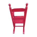 Fauteuil à bascule pour enfants, conception robuste en bois dur avec dossier à lattes, sûr et confortable, facile à assembler
