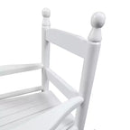 Fauteuil à bascule pour enfants, conception robuste en bois dur avec dossier à lattes, sûr et confortable, facile à assembler