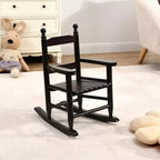 Whisen Kids Rocking Chair, Sturdy Hardwood Design with Slatted Back, Safe & Comfortable, Easy to Assemble
