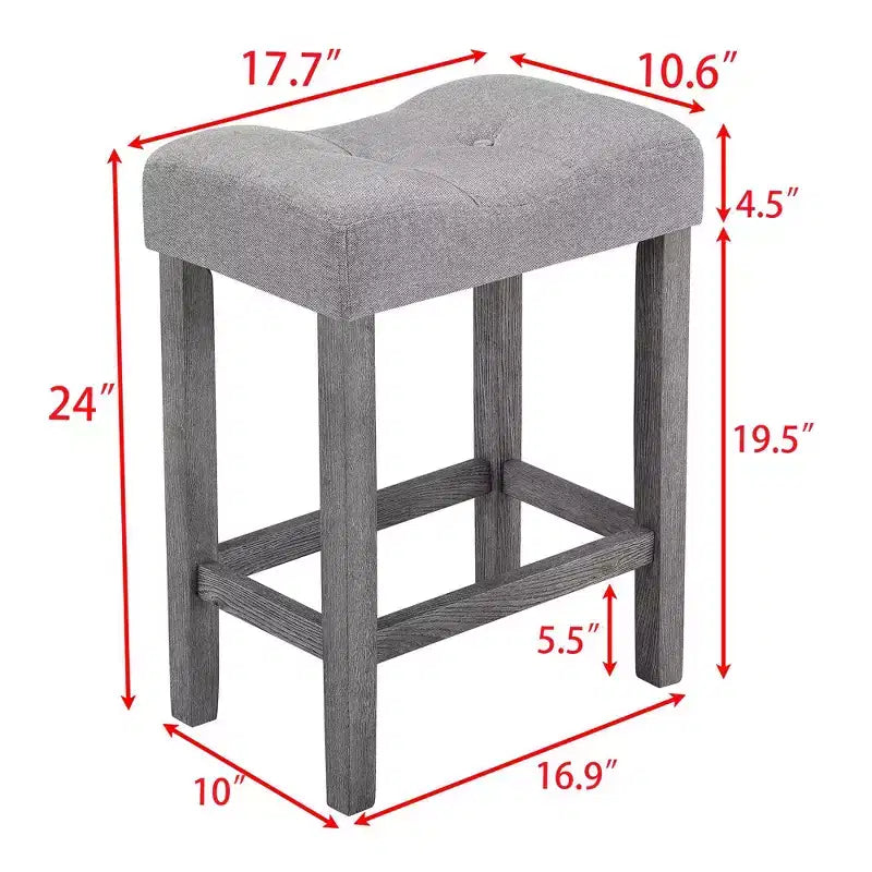 Ensemble de 5 pièces de table de bar de style ferme et tabourets de bar pour cuisine, salle à manger, ensemble de dînette vintage avec cadre en bois massif