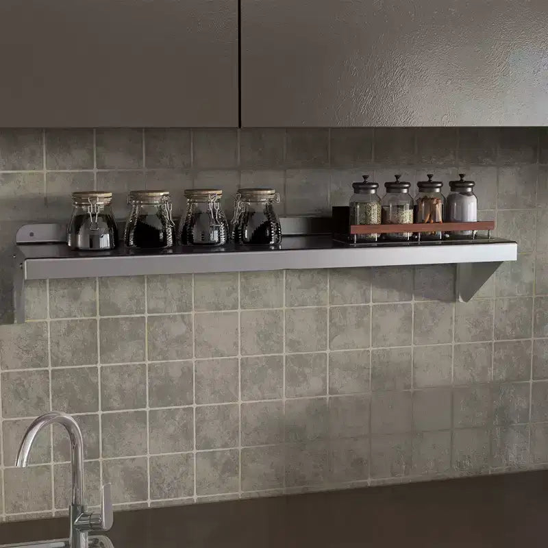 Étagère murale en acier inoxydable, étagère murale de qualité commerciale NSF avec surface plate pour la cuisine, les restaurants et l'usage domestique