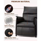 Canapé simple, fauteuil inclinable avec fonction mémoire, cuir PU, siège de cinéma maison, adapté au salon et au bureau.