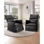 Canapé simple, fauteuil inclinable avec fonction mémoire, cuir PU, siège de cinéma maison, adapté au salon et au bureau.