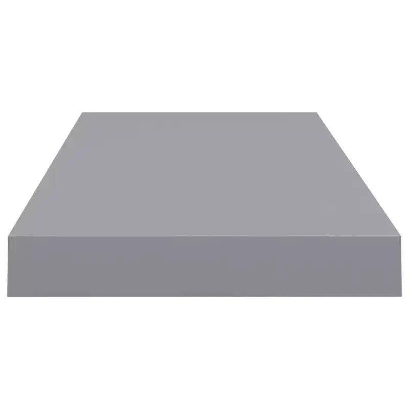 Étagère murale, lot de 2, nid d'abeille gris en MDF, métal, étagère murale moyenne