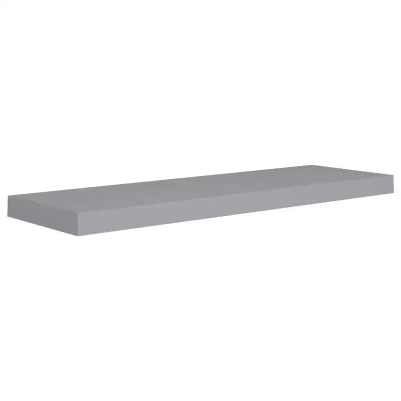Étagère murale nid d'abeille grise MDF, métal 80 x 23,5 x 3,8 cm