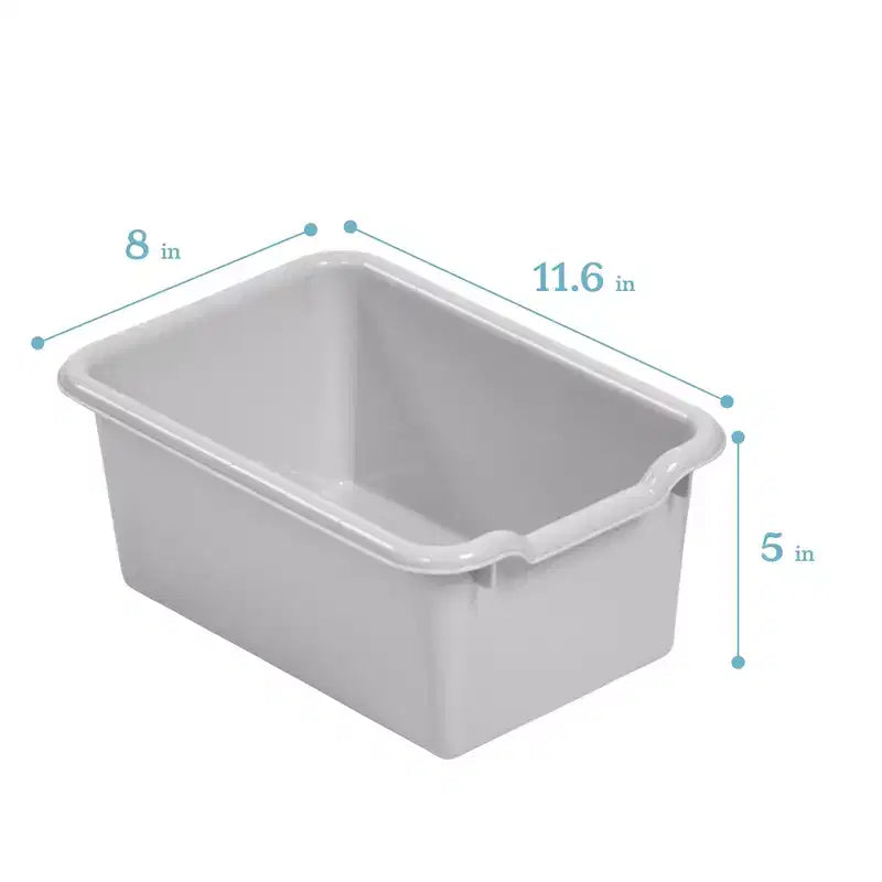 Meuble de rangement mobile à 10 casiers et 10 bacs frontaux inclinés, 5x2, mobilier pour enfants
