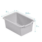 Meuble de rangement mobile à 10 casiers et 10 bacs frontaux inclinés, 5x2, mobilier pour enfants