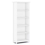 HomeStock 51 H. French Blue Metal Book Racks 5 with Tier Shelves