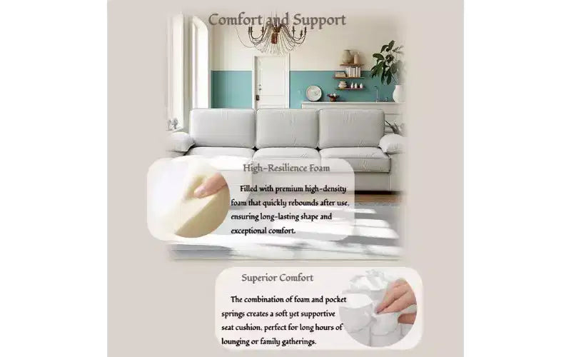 Canapé d'angle modulable moderne 4 places en velours Cleo 105,5''