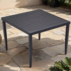 Lightweight Aluminum Frame Square Table For Lawn, Garden,