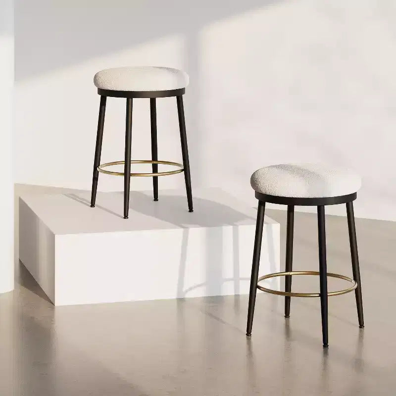 24,75 tabourets de bar modernes à hauteur de comptoir avec coussin éponge, lot de 2/4, tabourets de comptoir modernes, chaise d'appoint pour cuisine, salle à manger