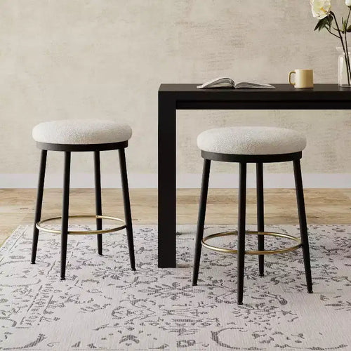 Okak 24.75 Modern Counter Height Bar Stools with Sponge Cushion Set of 2/4, Modern Counter Stools, Accent Chair for Kitchen, Dining Room